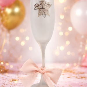 Custom Birthday Prosecco Glass – Personalised Keepsake