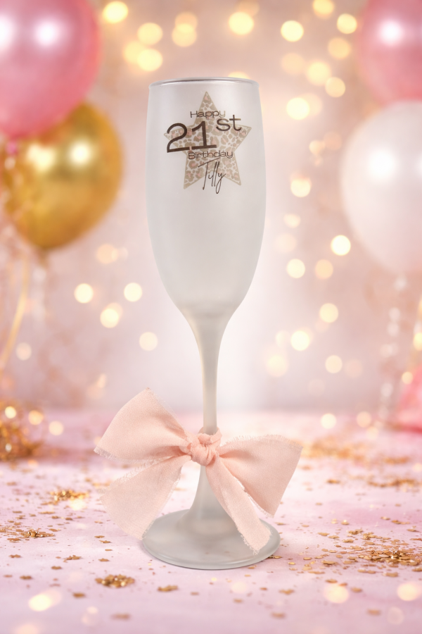 Custom Birthday Prosecco Glass – Personalised Keepsake