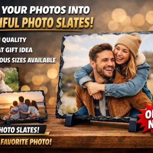 Personalised Photo Slate – Custom Wedding & Family Keepsake