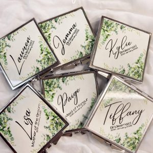 Personalised Compact Mirrors – Wedding & Bridal Party Gifts