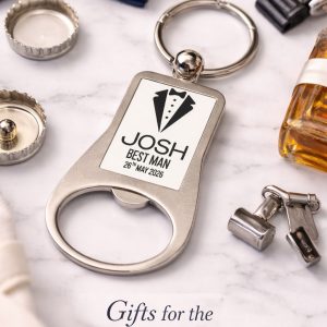 Personalised Best Man & Groomsmen Bottle Opener Keyring