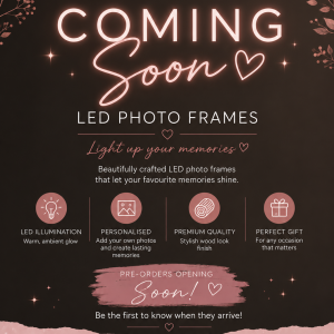 Personalised LED Photo Frame | Custom Light Up Picture Frame